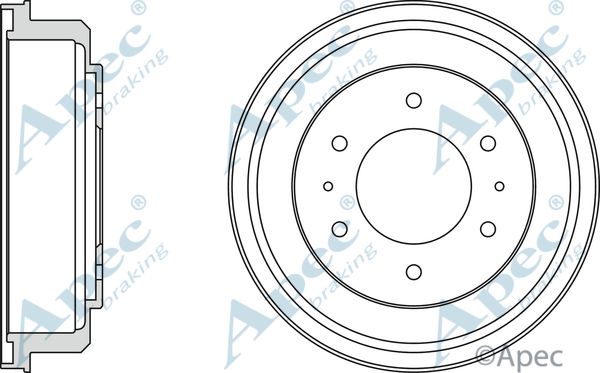 APEC BRAKING stabdžių būgnas DRM9711